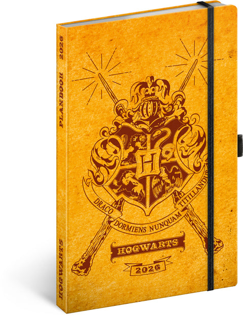Planbook planner/notebook Harry Potter – Hogwarts 2026, 13 x 21 cm