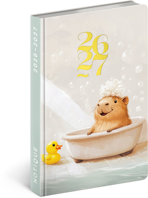 18month Petito planner Capybara 2026/2027, 11 x 16 cm