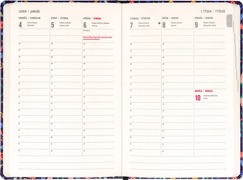 18month Petito planner Flora 2026/2027, 11 x 16 cm