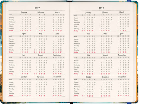 Weekly Purse size planner Riviera 2027, 9,8 x 14,5 cm