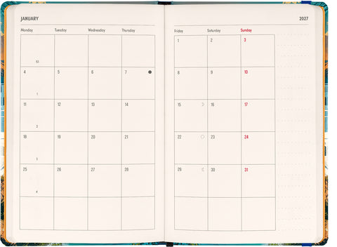 Weekly Purse size planner Riviera 2027, 9,8 x 14,5 cm