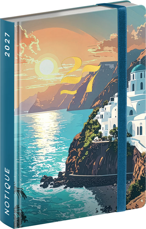Weekly Purse size planner Riviera 2027, 9,8 x 14,5 cm