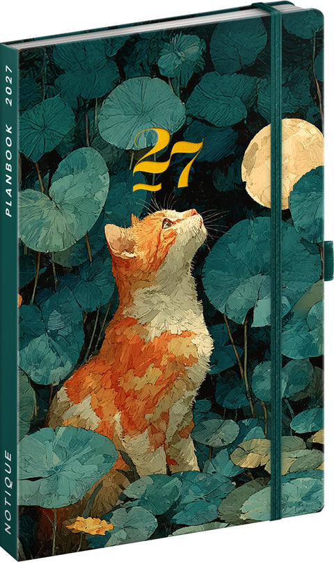 Planbook planner/notebook Cat 2027, 13 x 21 cm