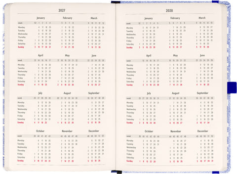 Planbook planner/notebook Marine Life 2027, 13 x 21 cm