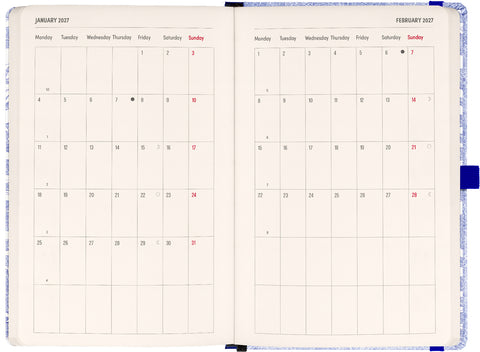 Planbook planner/notebook Marine Life 2027, 13 x 21 cm