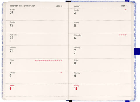 Planbook planner/notebook Marine Life 2027, 13 x 21 cm