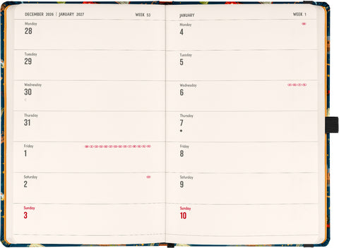 Planbook planner/notebook Harry Potter –  Hogwarts Express 2027, 13 x 21 cm