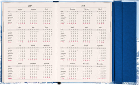 Magnetic weekly planner Villa 2027, 11 x 16 cm