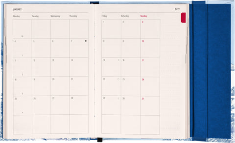 Magnetic weekly planner Villa 2027, 11 x 16 cm