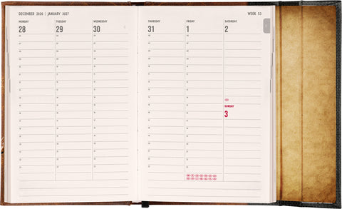 Magnetic weekly planner Harry Potter – Deathly Hallows 2027, 11 x 16 cm