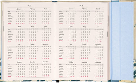 Magnetic weekly planner Katsushika Hokusai 2027, 11 x 16 cm