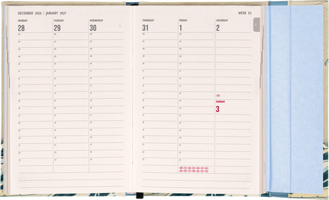Magnetic weekly planner Katsushika Hokusai 2027, 11 x 16 cm