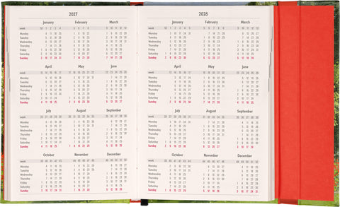 Magnetic weekly planner Claude Monet 2027, 11 x 16 cm