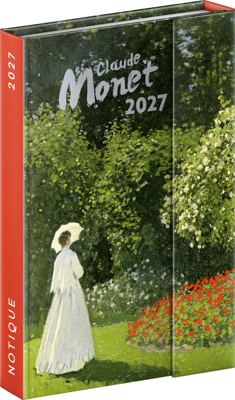 Magnetic weekly planner Claude Monet 2027, 11 x 16 cm