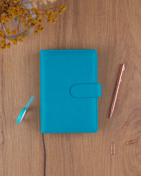 Refill – Weekly Ring Bound Planner 2027, turquoise, 12,5 x 19 cm