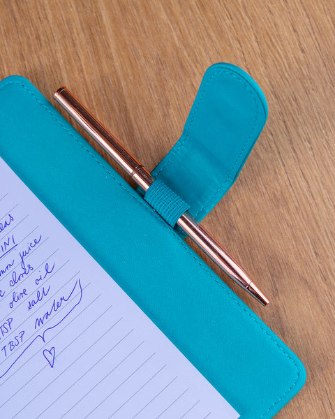 Refill – Weekly Ring Bound Planner 2027, turquoise, 12,5 x 19 cm