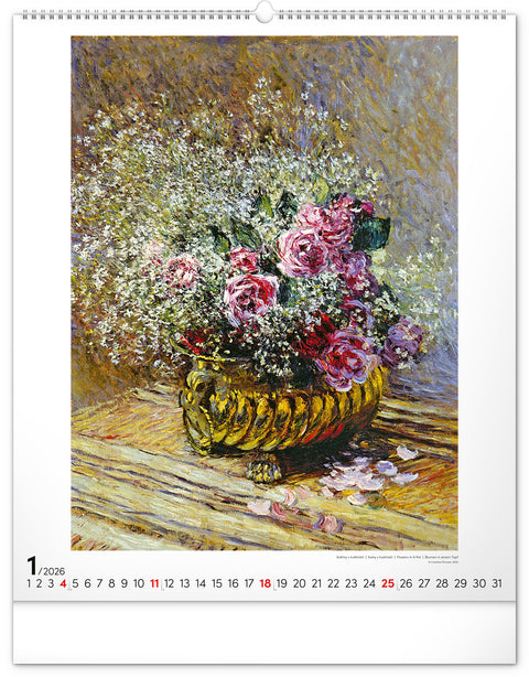 Wall calendar Claude Monet 2026, 48 x 56 cm