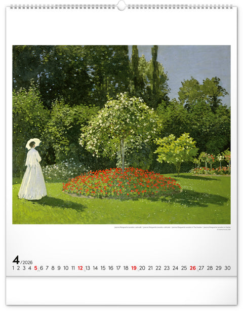 Wall calendar Claude Monet 2026, 48 x 56 cm