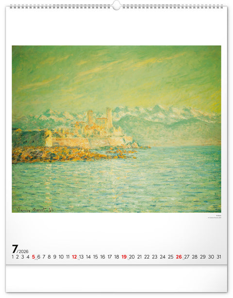 Wall calendar Claude Monet 2026, 48 x 56 cm