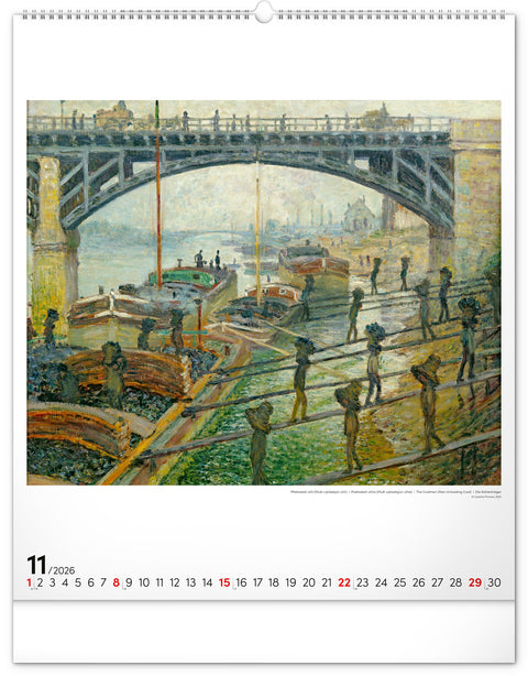 Wall calendar Claude Monet 2026, 48 x 56 cm