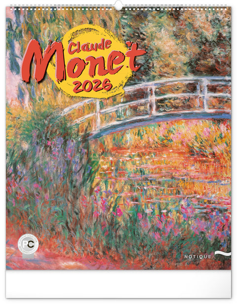Wall calendar Claude Monet 2026, 48 x 56 cm