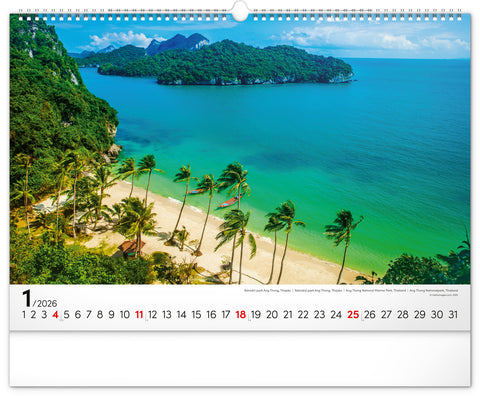 Wall calendar Sea 2026, 48 x 33 cm
