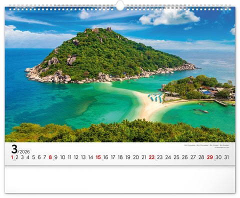 Wall calendar Sea 2026, 48 x 33 cm