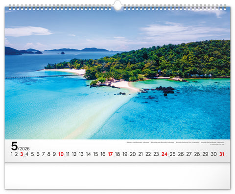 Wall calendar Sea 2026, 48 x 33 cm