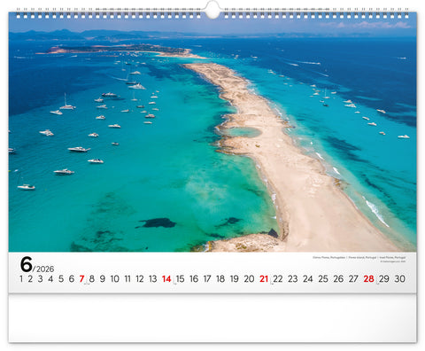 Wall calendar Sea 2026, 48 x 33 cm
