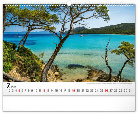 Wall calendar Sea 2026, 48 x 33 cm
