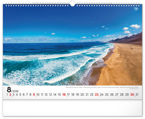 Wall calendar Sea 2026, 48 x 33 cm