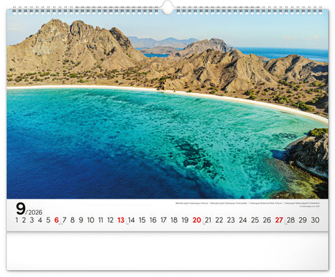 Wall calendar Sea 2026, 48 x 33 cm
