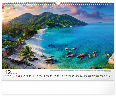 Wall calendar Sea 2026, 48 x 33 cm