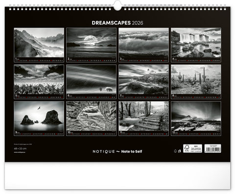 Wall calendar Dreamscapes 2026, 48 x 33 cm
