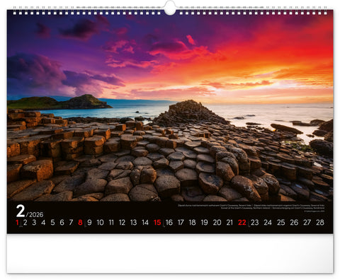 Wall calendar Landscapes 2026, 48 x 33 cm