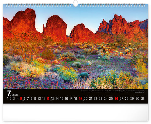 Wall calendar Landscapes 2026, 48 x 33 cm