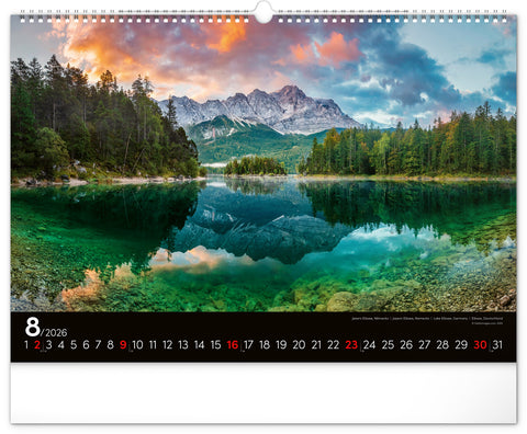 Wall calendar Landscapes 2026, 48 x 33 cm