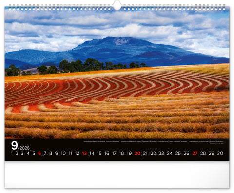 Wall calendar Landscapes 2026, 48 x 33 cm