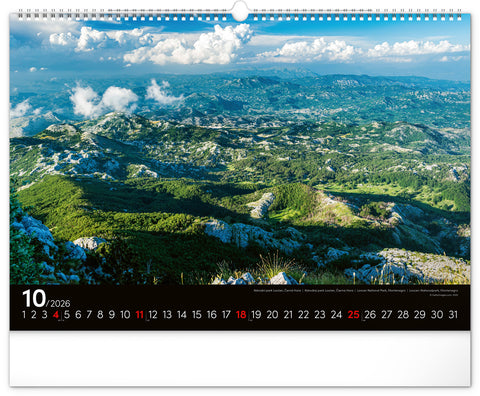 Wall calendar Landscapes 2026, 48 x 33 cm