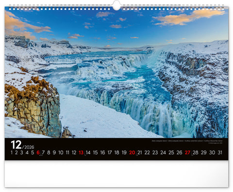 Wall calendar Landscapes 2026, 48 x 33 cm