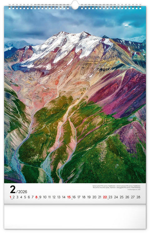 Wall calendar Mountains 2026, 33 x 46 cm
