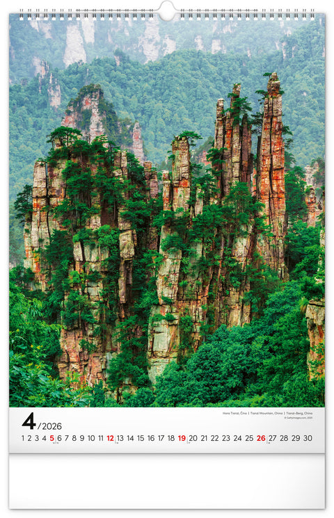 Wall calendar Mountains 2026, 33 x 46 cm