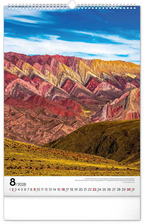 Wall calendar Mountains 2026, 33 x 46 cm