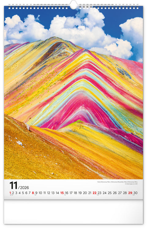 Wall calendar Mountains 2026, 33 x 46 cm