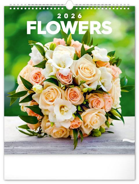 Wall calendar Flowers 2026, 30 x 34 cm