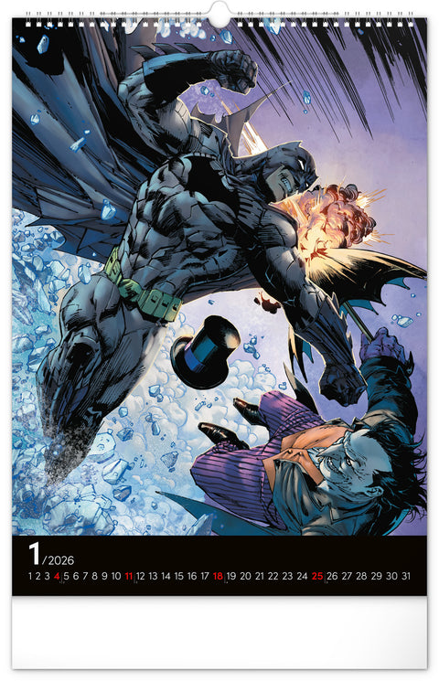 Wall calendar Batman Dark 2026, 33 x 46 cm