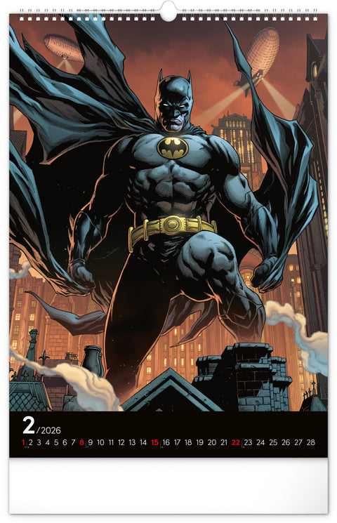 Wall calendar Batman Dark 2026, 33 x 46 cm