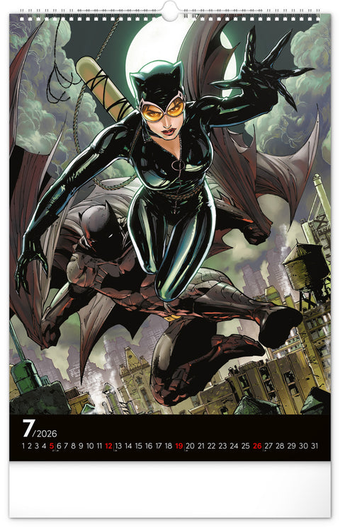 Wall calendar Batman Dark 2026, 33 x 46 cm
