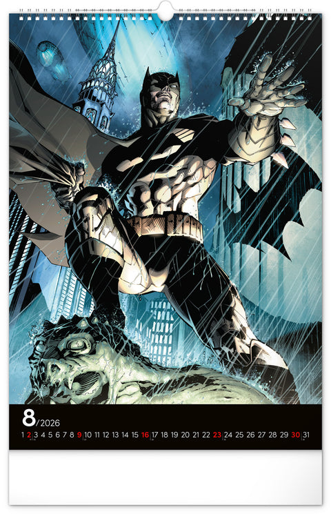 Wall calendar Batman Dark 2026, 33 x 46 cm