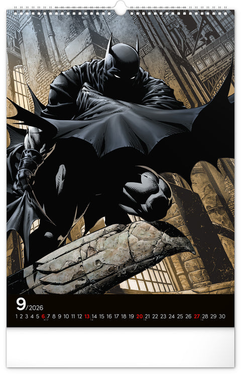 Wall calendar Batman Dark 2026, 33 x 46 cm